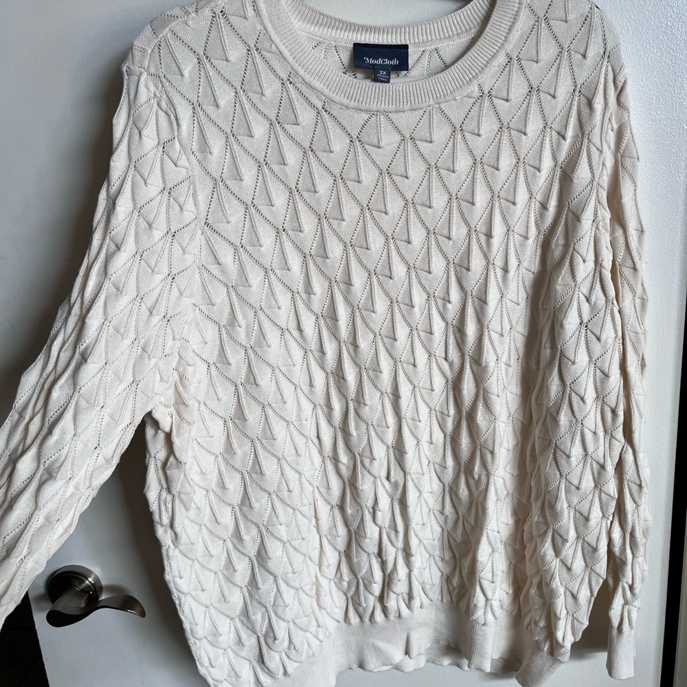 ModCloth pointelle sweater